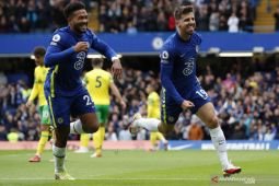 Liga Inggris: Mason Mount trigol, Chelsea gulung Norwich 7-0