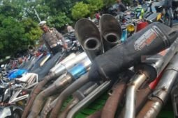 Polres Madiun amankan puluhan motor berknalpot "brong"