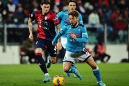 Liga Italia: Napoli dan Cagliari main imbang 1-1