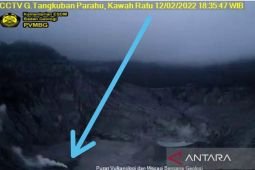 Gunung Tangkuban Parahu  terpantau muntahkan asap solfatara