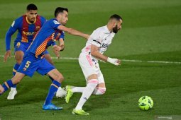 Liga Spanyol: Benzema dipaksa menepi dari "El Clasico"