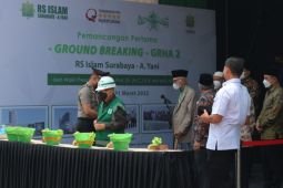 Wapres resmikan pemancangan pertama Graha 2 Rumah Sakit Islam Surabaya