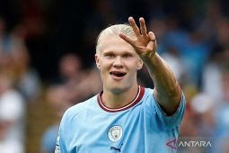 Liga Inggris: Trigol Halaand bantu Manchester City kalahkan Palace 4-2