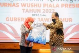 Khofifah optimistis Jatim pertahankan Piala Presiden Kejurnas Wushu 2022