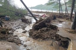Objek wisata Pantai Gemah Tulungagung rusak diterjang longsor