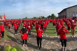 Ratusan Srikandi SZ semarakkan senam Sicita di Kota Surabaya