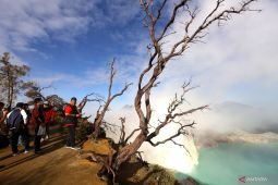 Status waspasa, jalur pendakian Gunung Ijen belum ditutup