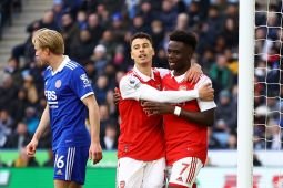 Liga Inggris: Martinelli bawa Arsenal menang 1-0 di kandang Leicester City