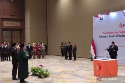 Rahmat Bagja melantik Ichsan Fuady sebagai Sekretaris Jenderal Bawaslu RI