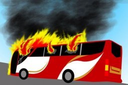 Bus terbakar di India, 25 orang tewas