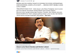 Jubir pastikan kabar Menko Luhut mundur dari kabinet tidak benar