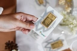 Sabtu, harga emas Antam melonjak Rp11.000 jadi Rp1,482 juta per gram
