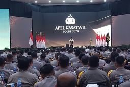 Prabowo membuka Apel Kasatwil 2024 di Akpol Semarang