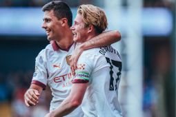 Liga Inggris: Kevin de Bruyne lega The City akhiri paceklik tanpa kemenangan