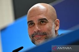Liga Champions - Guardiola optimistis Manchester City lolos fase gugur