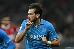 Liga Prancis: PSG capai kesepakatan lisan dengan Napoli untuk dapatkan Kvaratskhelia