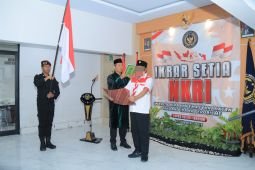 Satu warga binaan terorisme Lapas Kelas I Madiun berikrar setia NKRI