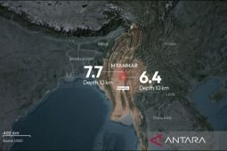 Lebih dari 80 orang tertimbun reruntuhan gedung akibat gempa di Bangkok