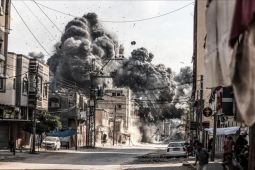 Hari pertama lebaran, Israel gempur Jalur Gaza