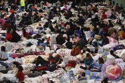 Akibat angin kencang, sejumlah bangunan roboh dan listrik padam di Korsel