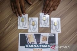 Nilai Antam Sabtu ini stabil di angka Rp1,965 juta per gram