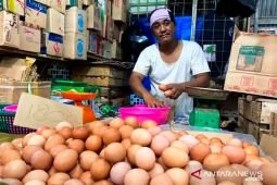 Harga telur ayam Rp28.650/kg, bawang merah Rp37.575/kg pada Minggu