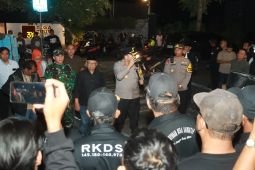 Polres Blitar patroli skala besar cegah kerusuhan