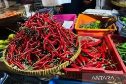 Harga pangan Sabtu ini, cabai rawit Rp38.604/kg dan bawang merah Rp37.879/kg