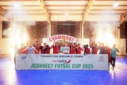 Bank Jatim raih juara pertama JConnect Futsal Cup 2025 di Surabaya