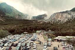 Ribuan wisatawan kunjungi Gunung Papandayan