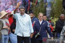 Pendukung Maduro gelar aksi di depan istana Venezuela