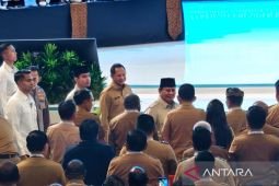 Prabowo tiba di Rakornas 2026 di SICC