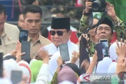Presiden Prabowo disambut ribuan Nahdiyin di Mujahadah Kubro