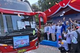 Kemnaker lepas peserta mudik gratis armada bus ke Jateng-Jatim
