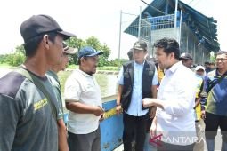 Wagub Jatim tinjau kinerja pompa banjir Lamongan