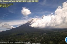 Semeru erupsi disertai luncuran awan panas guguran