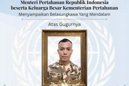 Praka Rico personel TNI kedua yang gugur diserang Israel pada 29 Maret