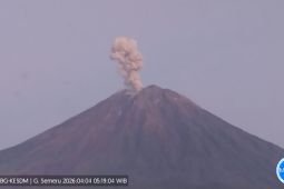 Semeru alami erupsi sembilan kali dengan tinggi letusan hingga 1.000 meter