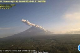 Semeru erupsi disertai awan panas guguran sejauh 4 km
