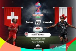 Swiss puncaki klasemen Grup B usai bekuk Kanada 2-1