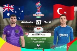 Susunan pemain Australia vs Turki, adu kuat di BC Place Kanada