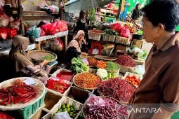 Harga pangan Sabtu ini, cabai rawit Rp76.300/kg dan telur ayam Rp29.950/kg