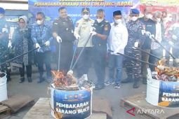 Bea Cukai Jatim I musnahkan rokok ilegal senilai Rp19,6 miliar