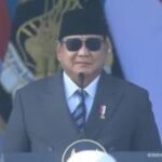 Prabowo dan Gibran tiba di lokasi upacara HUT ke-80 Bhayangkara