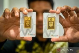 Harga emas Antam pada Selasa naik Rp18.000 menjadi Rp2,768 juta/gr
