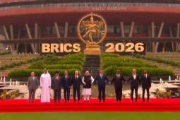 Prabowo ikuti penanaman pohon bersama pemimpin BRICS di India
