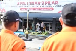 Marak konvoi pesilat, Pemkab Tulungagung gelar apel tiga pilar kamtibmas