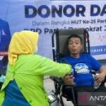 Partai Demokrat gelar donor darah serentak di 38 DPC se-Jatim