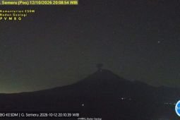 Semeru erupsi terus menerus dengan tinggi letusan capai 1 km