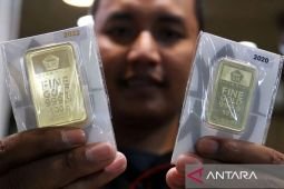 Harga Antam Senin ini naik tipis Rp2.000 jadi Rp2,574 juta/gr
